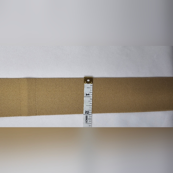 ​Vtg Omega Leopard Print Elastic Cinch Belt Made in USA Brass Buckle Med 29.5" - Picture 9 of 10